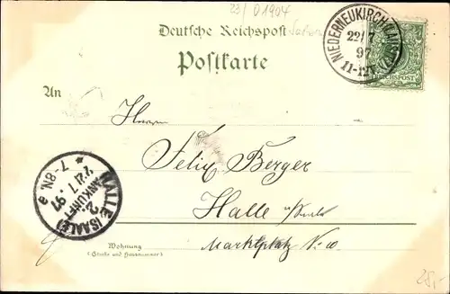 Litho Neukirch Lausitz, König Johann Turm, Kirche, Rittergut, Schule Oberneukirch, Niederneukirch