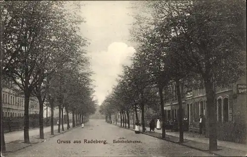 Ak Radeberg in Sachsen, Bahnhofstraße