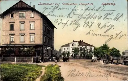 Ak Radeberg in Sachsen, Restaurant zur Sächsischen Glasfabrik