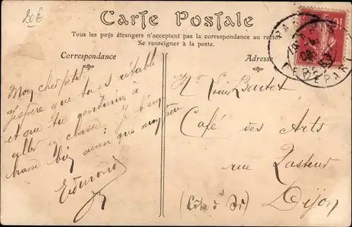 Ak Paris, Kutscherin Mademoiselle Vilain, Kunde