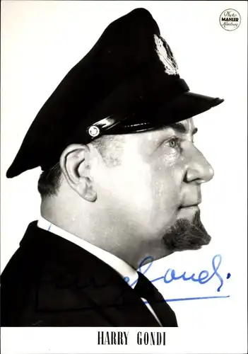 Ak Schauspieler Harry Gondi, Portrait, Autogramm