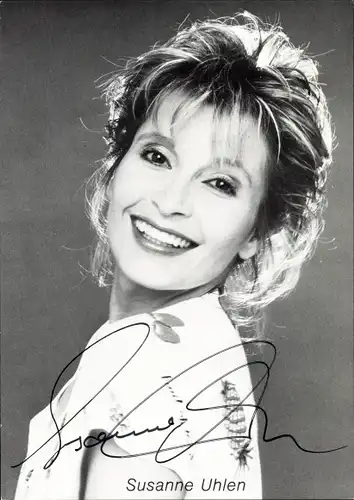 Ak Schauspielerin Susanne Uhlen, Portrait, Autogramm