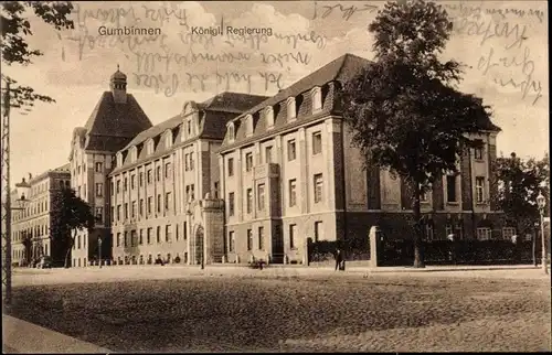 Ak Gussew Gumbinnen Ostpreußen, Königl. Regierung
