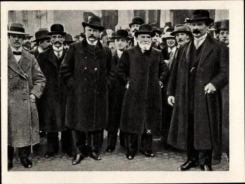 Sammelbild Geschichte der deutschen Arbeiterbewegung Teil II Bild 65, Jean Jaures in Berlin 1912