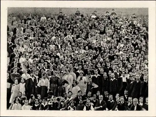 Sammelbild Geschichte der deutschen Arbeiterbewegung Teil II Bild 71, Jugendversammlung Stuttgart