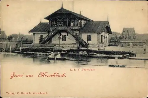 Ak Mörschbach Rheinland Pfalz, LRV Ruderhaus