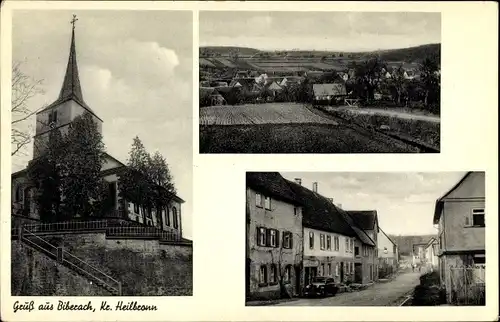 Ak Biberach im Schwarzwald Baden, Kirche, Gemischtwarenhandlung