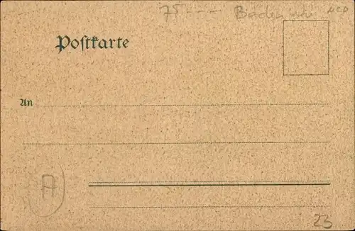 Litho Nöttingen Remchingen im Enzkreis, Rathaus, Gasthaus zum Löwen, zur Traube, Schule, Kirche