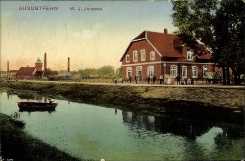 Ak Augustfehn Apen in Oldenburg Ammerland, Gasthof