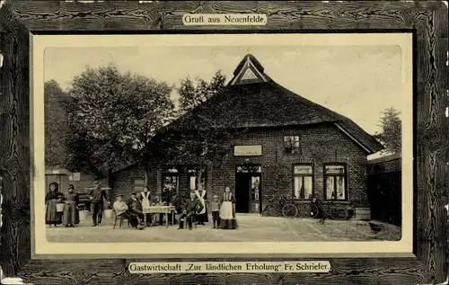 Passepartout Ak Hamburg Harburg Neuenfelde, Gastwirtschaft Zur ländlichen Erholung