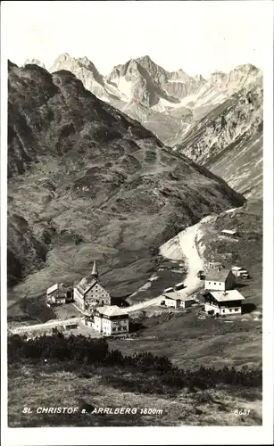 Ak St Christoph am Arlberg Tirol, Gesamtansicht
