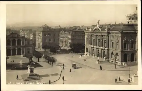 Ak Genf Genf Schweiz, Place Neuve