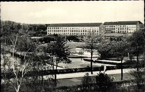 Ak Itzehoe, Kreisberufsschule, Pavillon am Planschbecken
