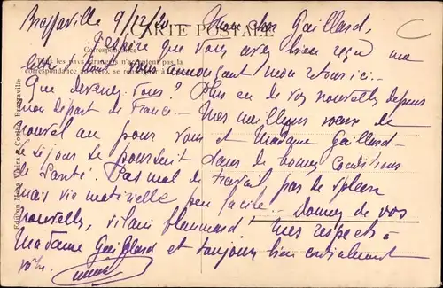 Ak Brazzaville, Französisch-Kongo, Avenue Lamothe, Altes Rathaus