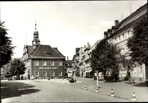 Ak Ronneburg in Thüringen, Rathaus am Markt, Rat der Stadt