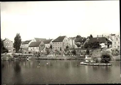 Ak Ronneburg in Thüringen, Teich in Richtung Paitzdorf