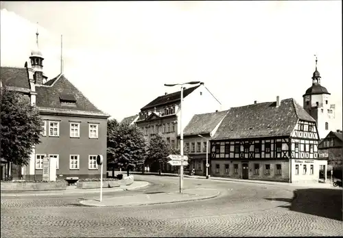 Ak Ronneburg in Thüringen, Rathaus, Gasthaus Gambrinus