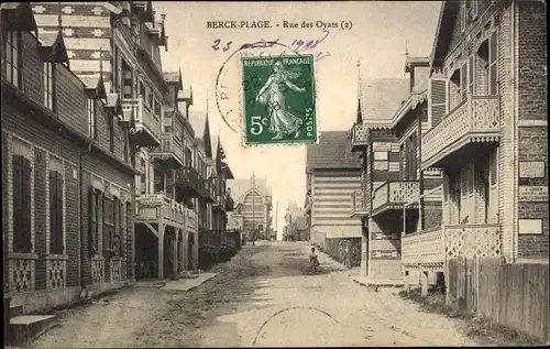 Ak Berck Plage Pas de Calais, Rue des Oyats