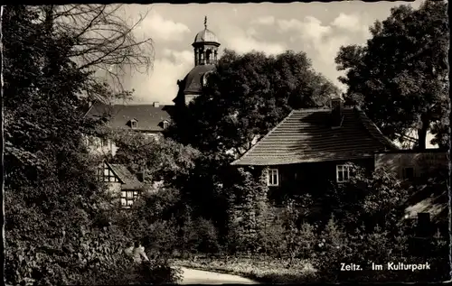 Ak Zeitz an der Weißen Elster im Burgenlandkreis, Im Kulturpark