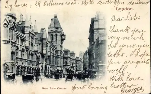 Ak London City England, New Law Courts