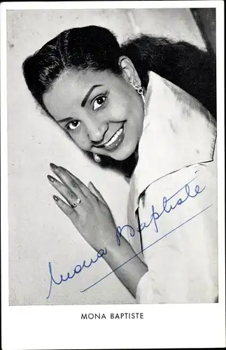 Ak Schauspielerin Mona Baptiste, Wie werde ich Filmstar, Portrait, Autogramm