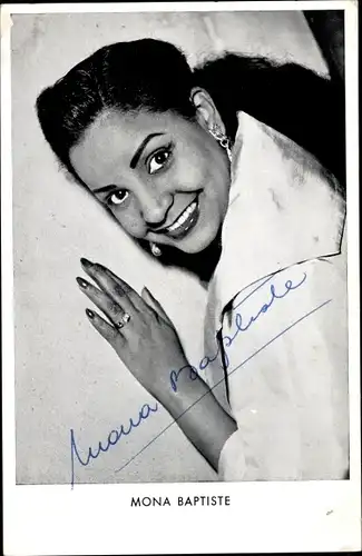 Ak Schauspielerin Mona Baptiste, Wie werde ich Filmstar, Portrait, Autogramm