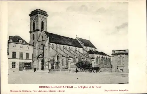 Ak Brienne le Château Aube, Kirche, Turm