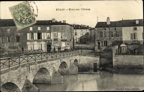 Ak Etain Maas, Brücke über die Ornes