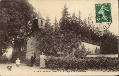 Ak Clermont en Argonne Lothringen Maas, die Kapelle Sainte Anne