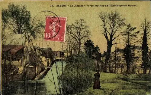 Ak Albert Somme, La Cascade, treibende Kraft des Rochet-Establishments