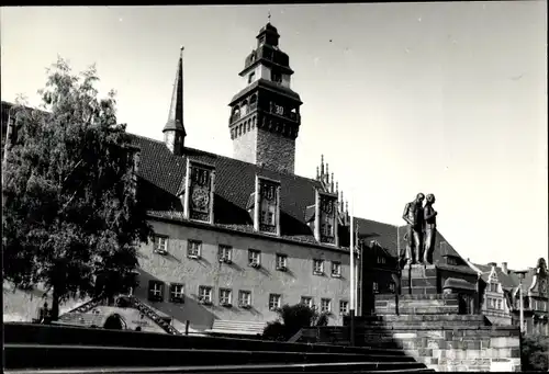 Ak Zeitz im Burgenlandkreis, Rathaus