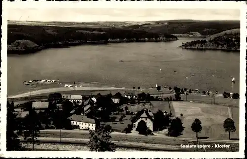 Ak Saalburg Ebersdorf in Thüringen, Saaletalsperre, Kloster