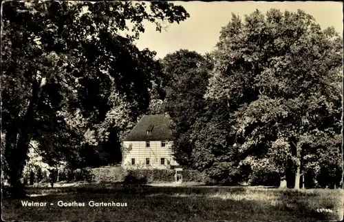 Ak Weimar in Thüringen, Goethes Gartenhaus