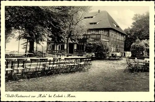 Ak Einbeck in Niedersachsen, Waldrestaurant zur Hube