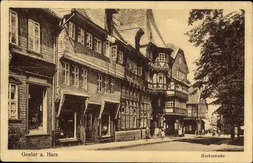 Ak Goslar am Harz, Marktstraße