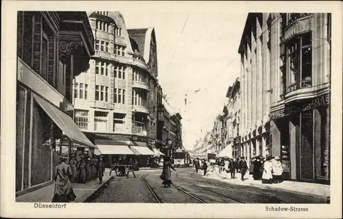 Ak Düsseldorf am Rhein, Schadow-Straße