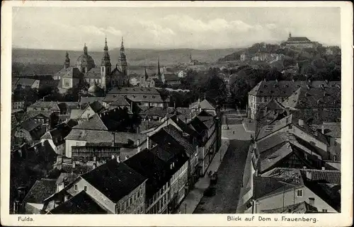 Ak Fulda in Hessen, Panorama, Dom und Frauenberg