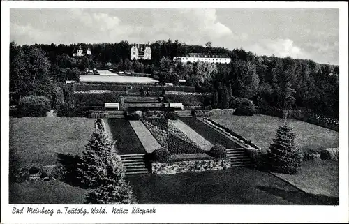 Ak Horn Bad Meinberg am Teutoburger Wald, Berggarten mit Kurheim, Neuer Kurpark