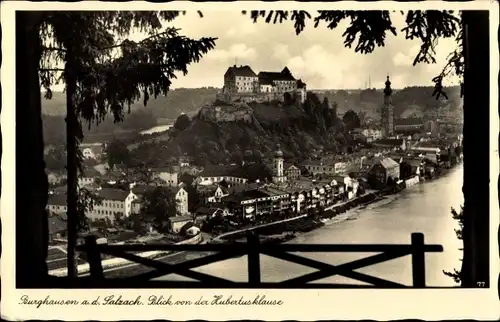 Ak Burghausen an der Salzach Oberbayern, Gesamtansicht