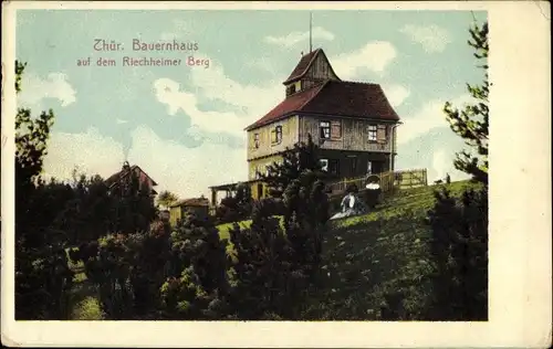 Ak Riechheim Elleben in Thüringen, Riechheimer Berge, Thür. Bauernhaus