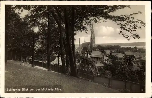 Ak Schleswig an der Schlei, Blick von der Michaelis-Allee