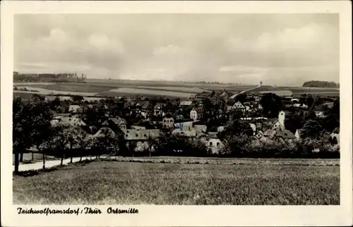 Ak Teichwolframsdorf in Thüringen, Ortsmitte