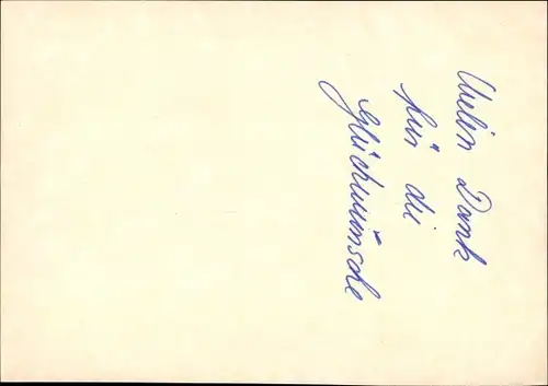 Ak Schauspieler Willy Millowitsch, Portrait, Autogramm