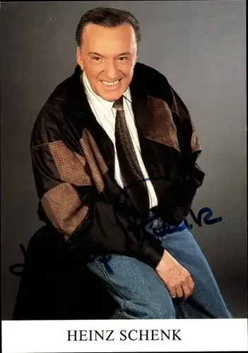 Ak Showmaster und Schauspieler Heinz Schenk, Portrait, Autogramm