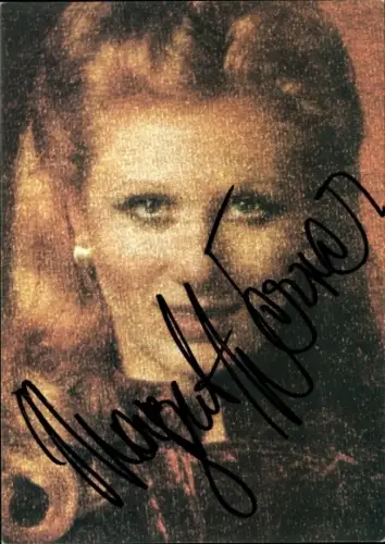 Ak Chansonsängerin und Balletttänzerin Margot Werner, Portrait, Autogramm