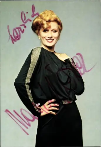 Ak Chansonsängerin und Balletttänzerin Margot Werner, Portrait, Autogramm