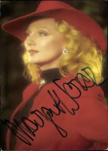 Ak Chansonsängerin und Balletttänzerin Margot Werner, Portrait, Autogramm