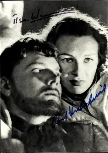 Ak Schauspielerin Ilse Werner mit Paul, Portrait, Autogramme