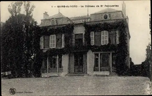 Ak Sains du Nord, Schloss von M. Pacquerlau