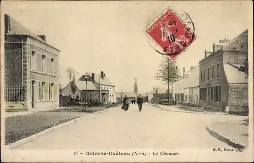 Ak Solre le Château Nord, Chaussée